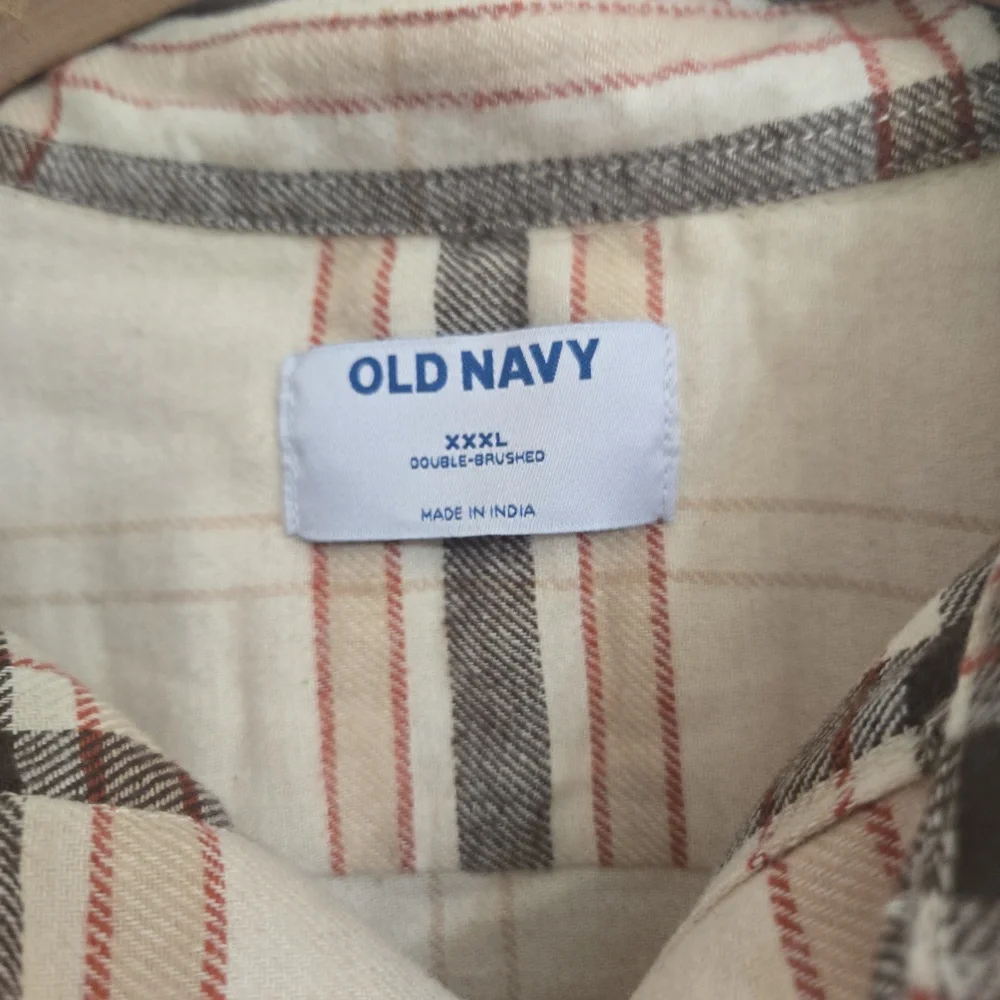 Old Navy Plaid Button-Up Shirt Size XXXL